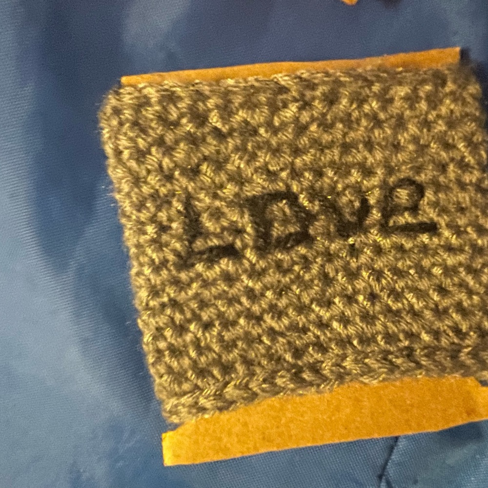 Hand crocheted cup holder